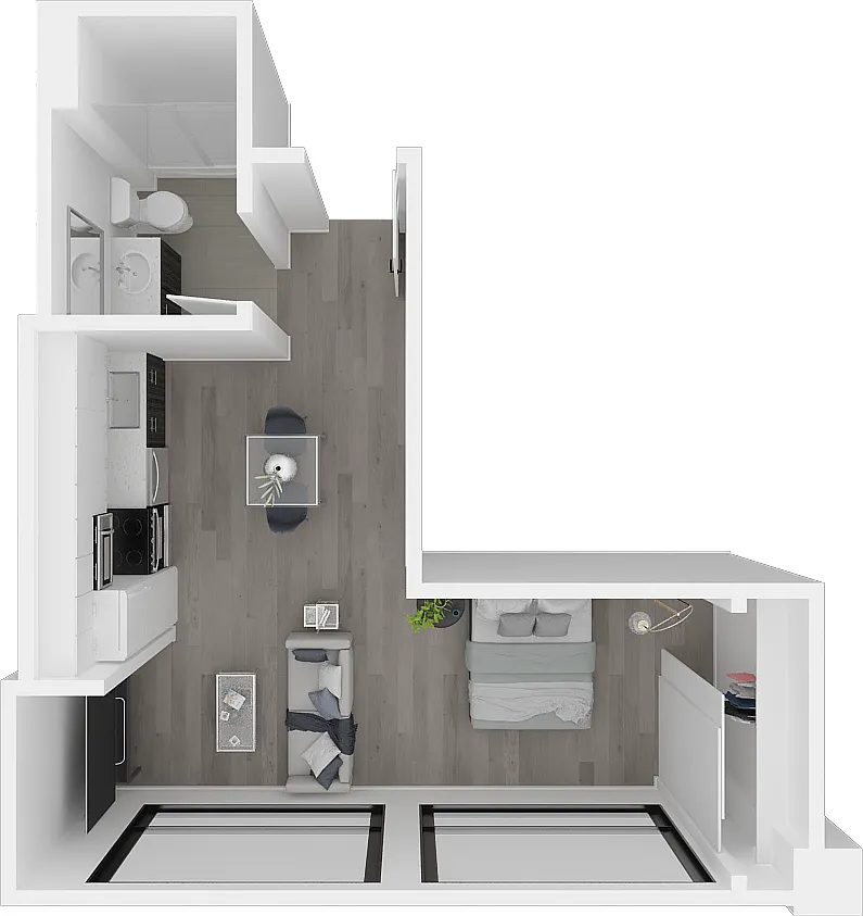 Floor plan Junior 1x1
