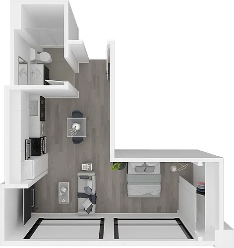 Floor plan Junior 1x1