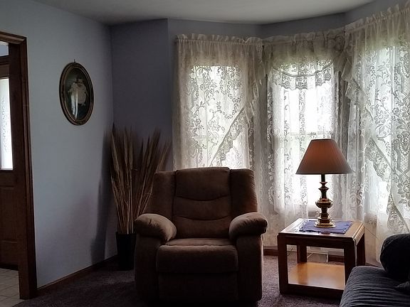 Bay window in living room