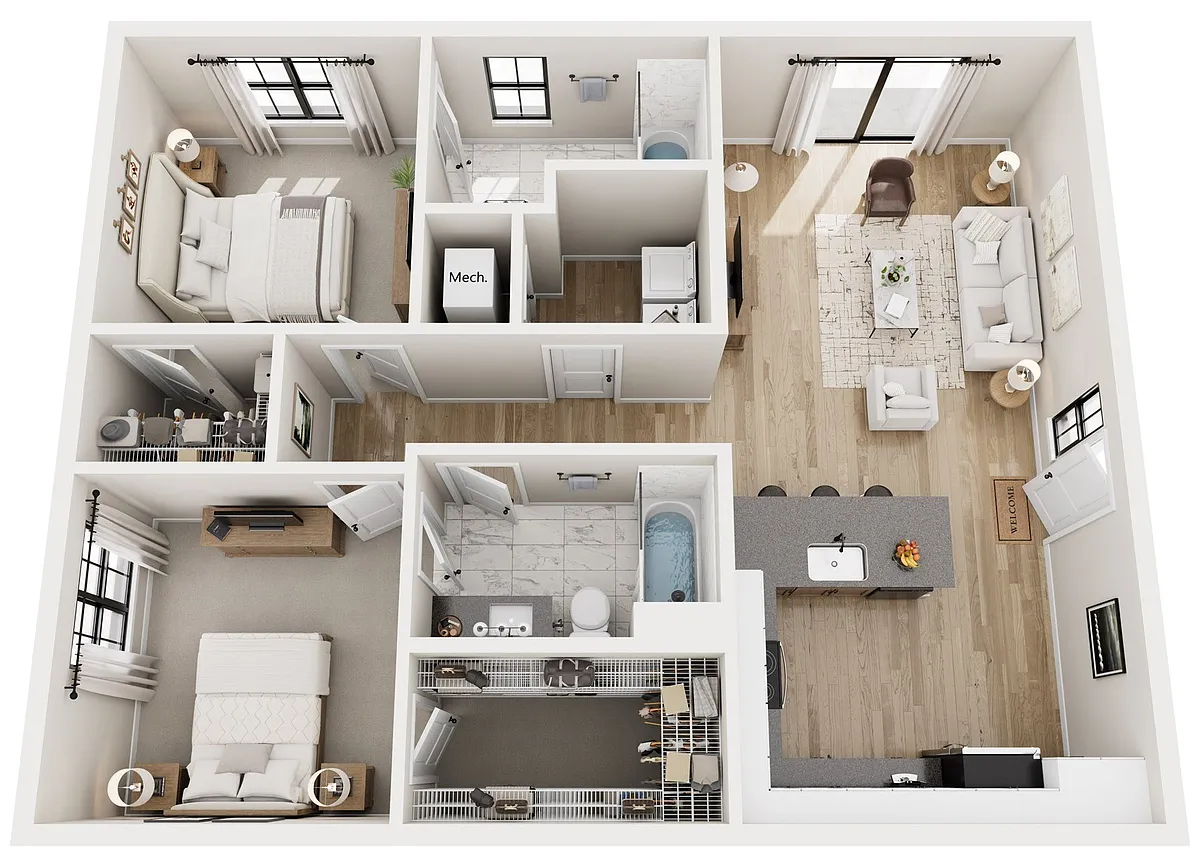 Floor plan 2C