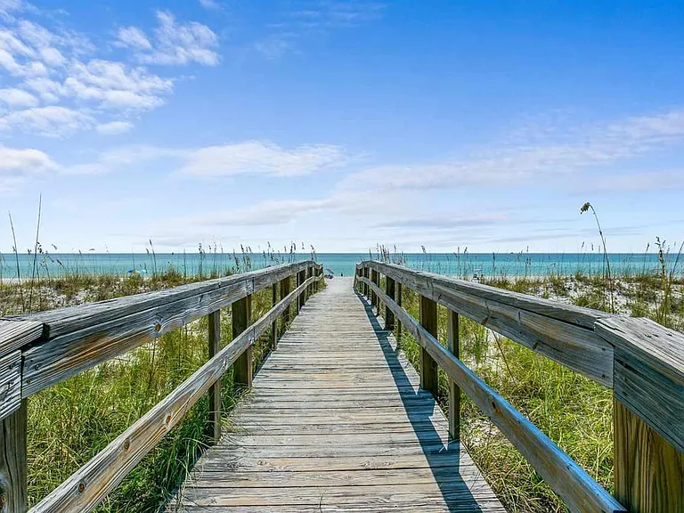 Private boardwalk for beach access for Villas on the Gulf