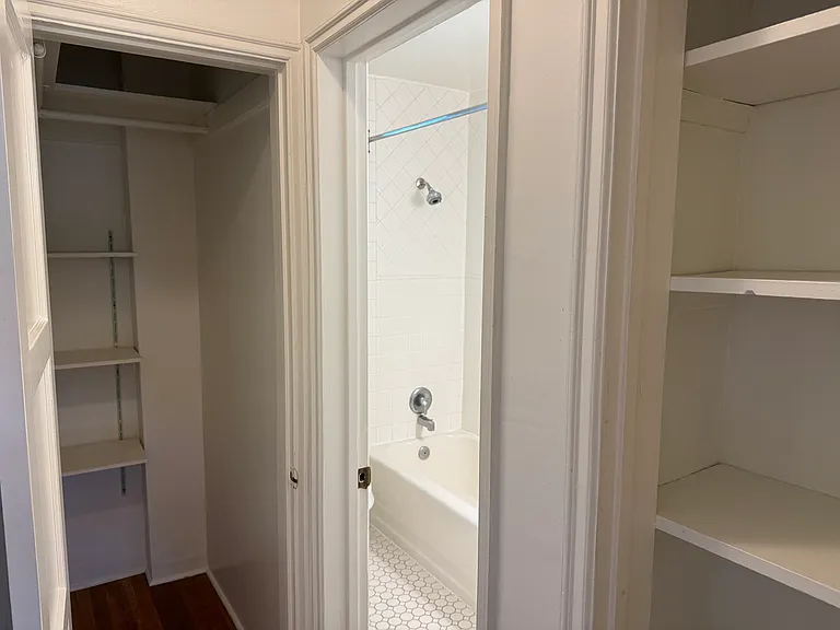 Extra storage in hallway of unit