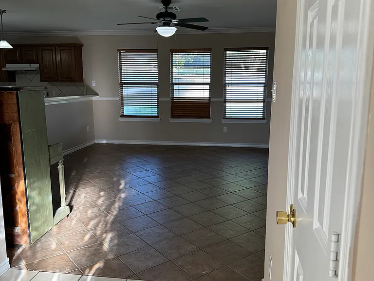 Entry door to living room