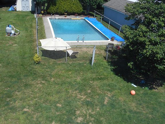 Deep lot with pool and shed