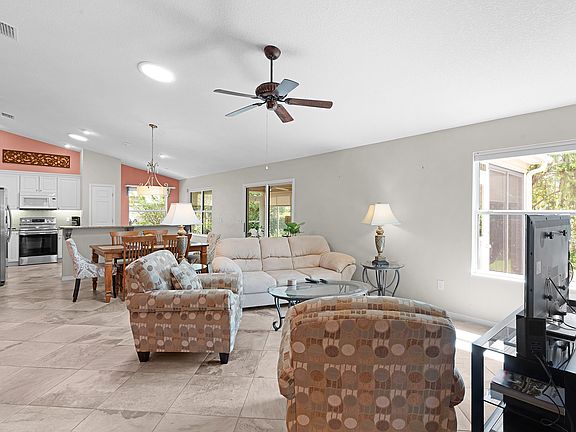 Living room towards kitchen