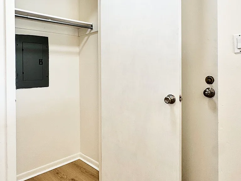 Convenient coat closet at the entry