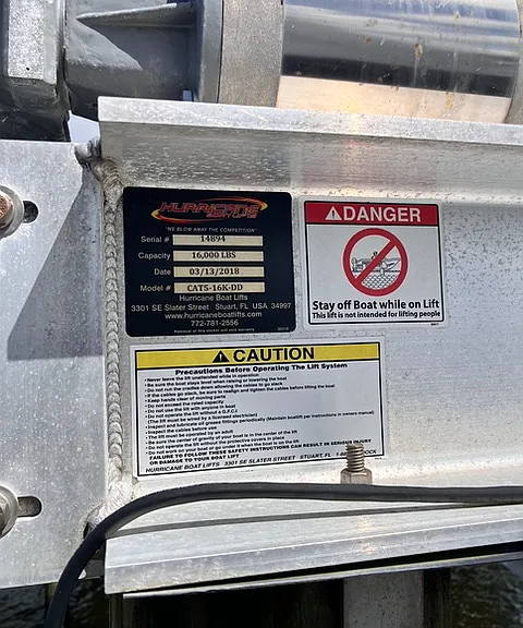 Clean, well-maintained lift motor for smooth operation.