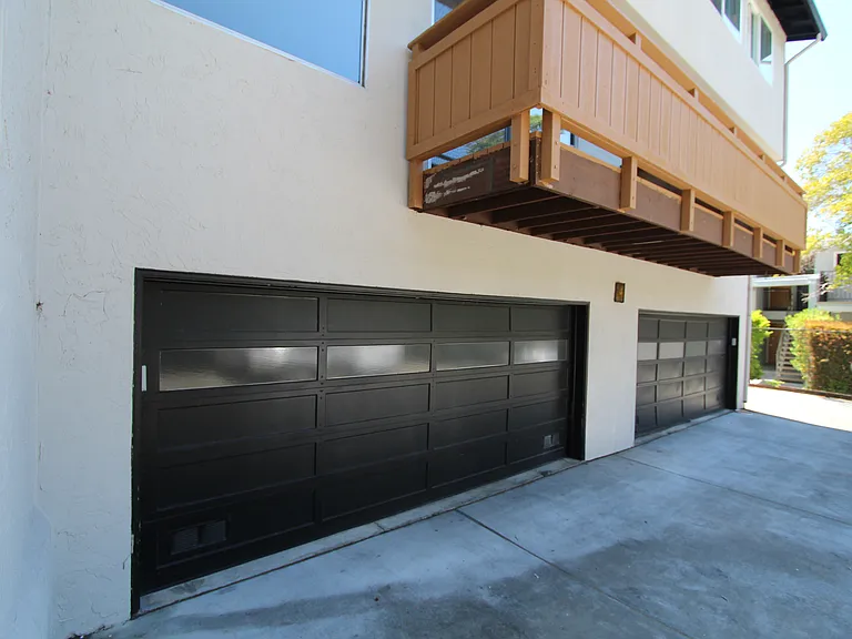 Garage on left.