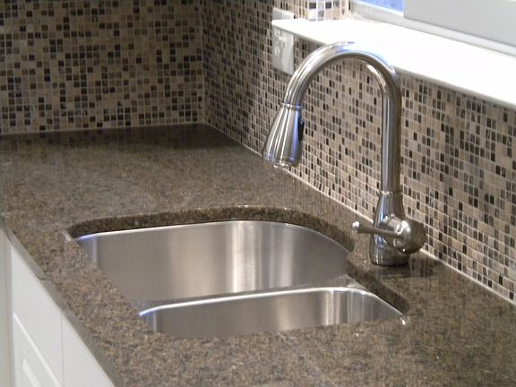 Granite Counters/Mosaic Backsplash
