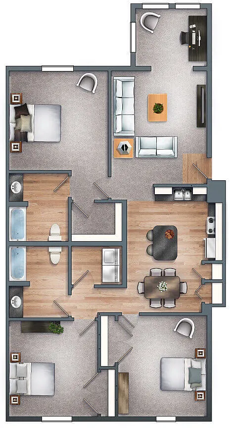 Floor plan The Middleton