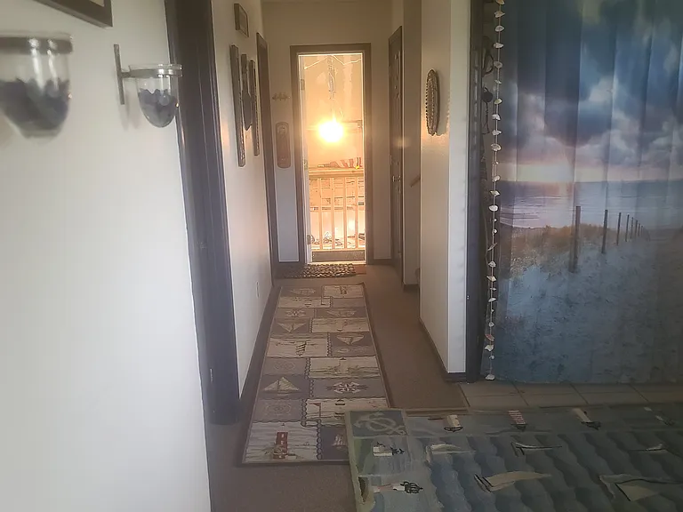 Hallway toward garage