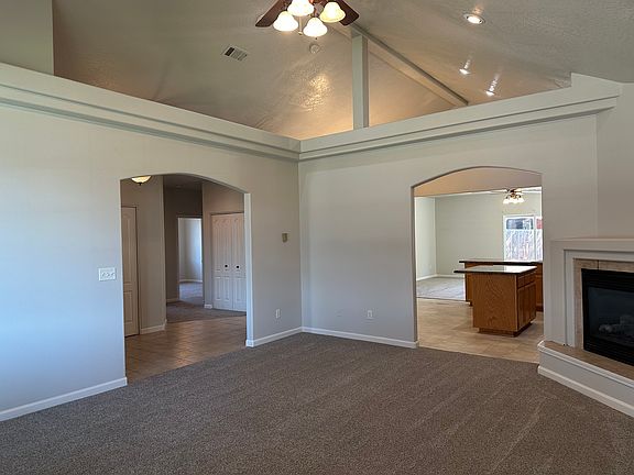 Living room looking on to the kitchen and familyroom