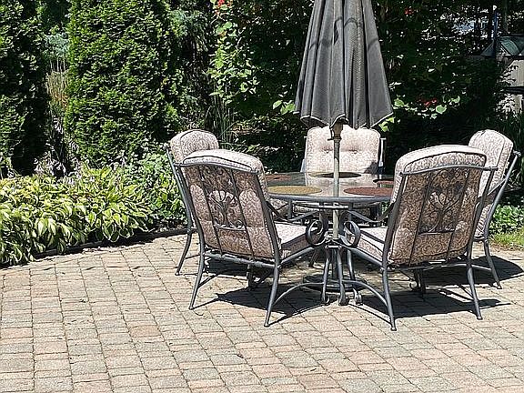 brick patio - dining area