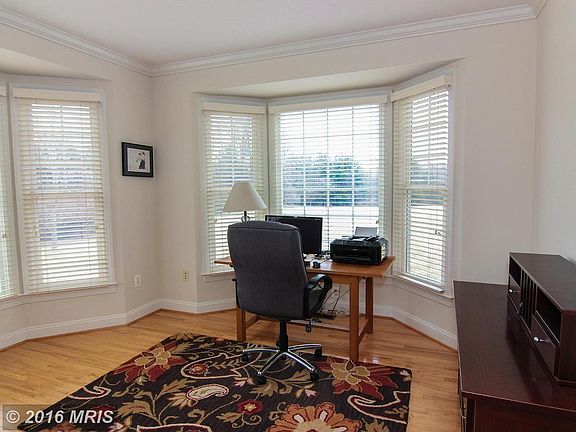 Main level office with French doors