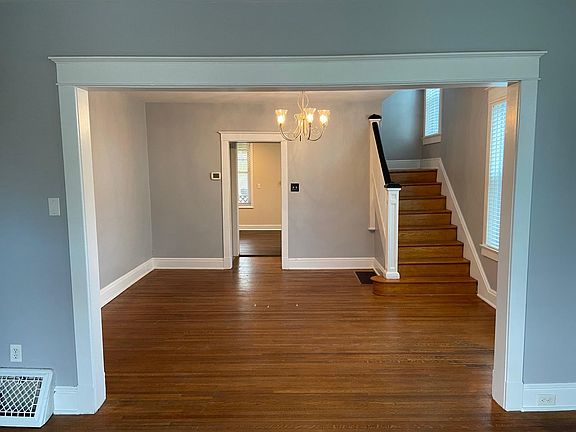 Front room looking into dining room
