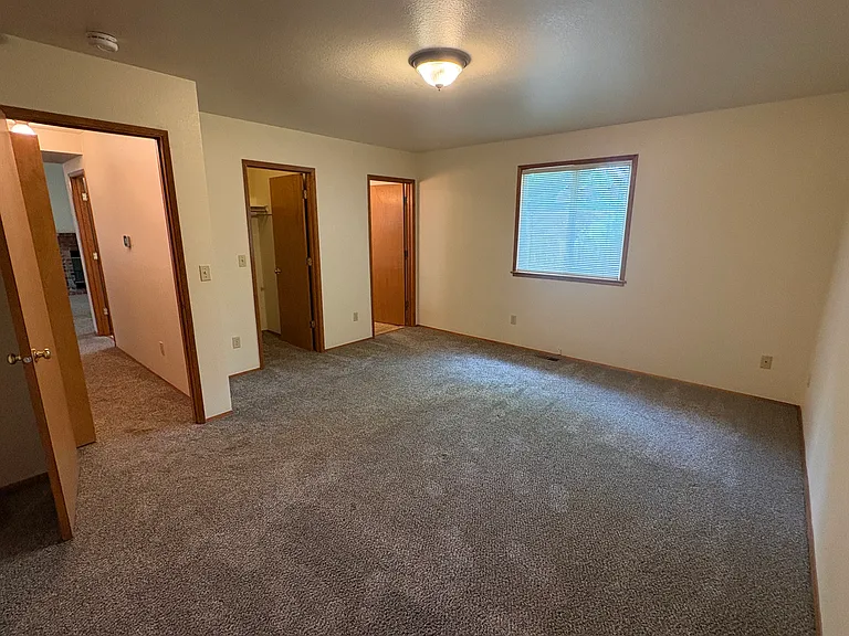 Master bedroom, with walk-in closet and bathroom.