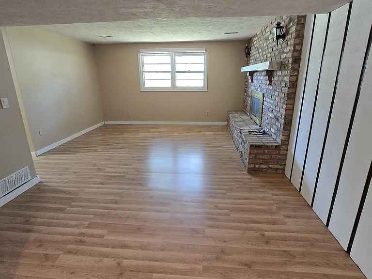 Lower level facing street