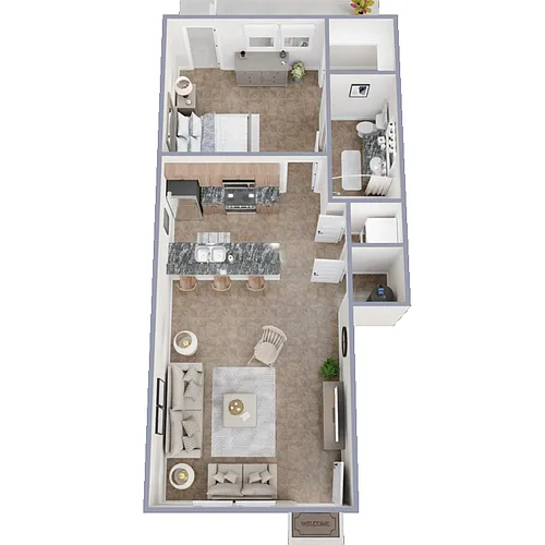 Floor plan 1/1 DS