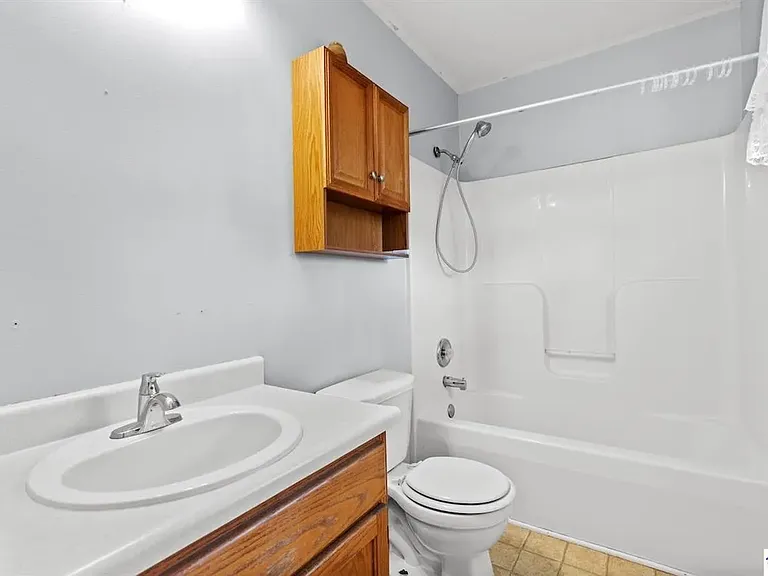 Master Bath. Mirror has been installed