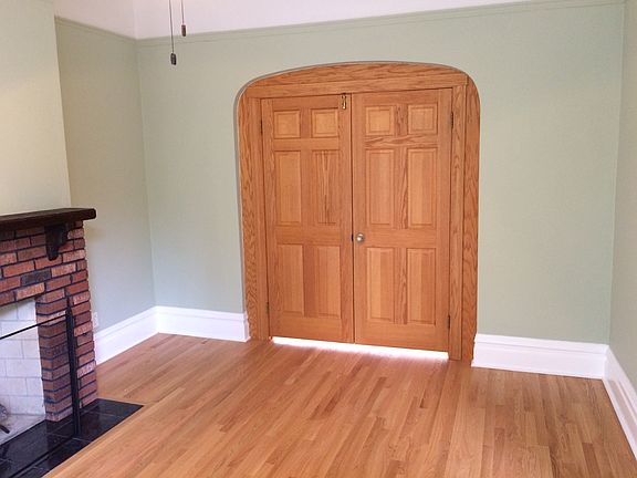 Door to formal dining room in living room