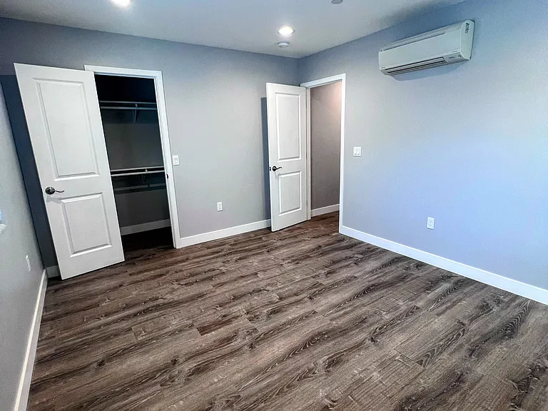 Primary bedroom and closet