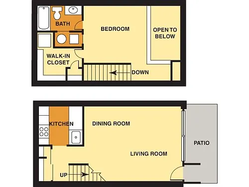 Floor plan One Bedroom