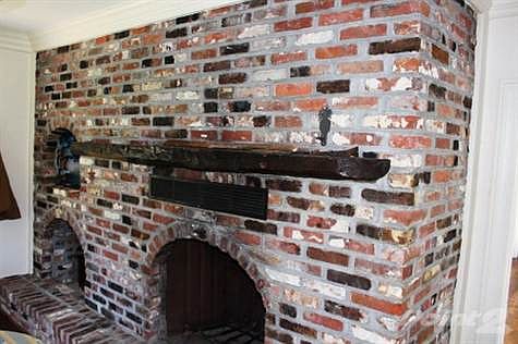 Kitchen fireplace