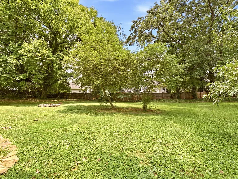 Backyard; private and fenced