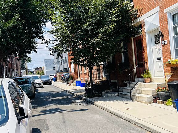West-facing view of Fernon Street, looking toward Dickinson Square Park