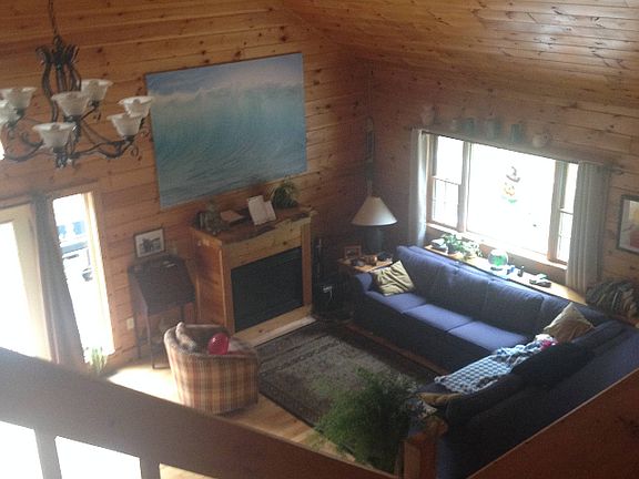 Looking down from the loft