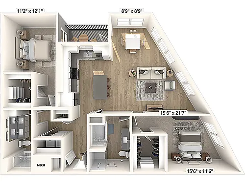 Floor plan B7a