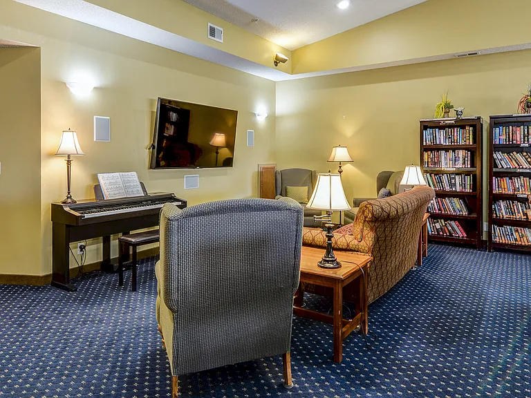 Library within community room