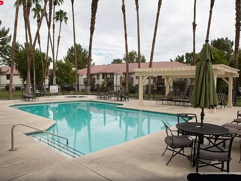 Community pool with Clubhouse behind.