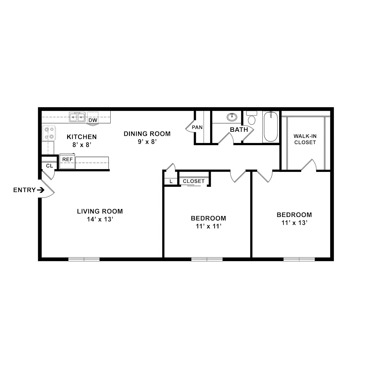 Floor plan B1 Classic