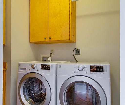 brand new front loading washer and dryer