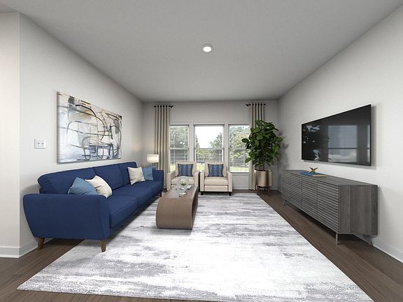 Spend family movie nights in the spacious great room.