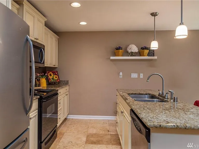 Kitchen with applicances