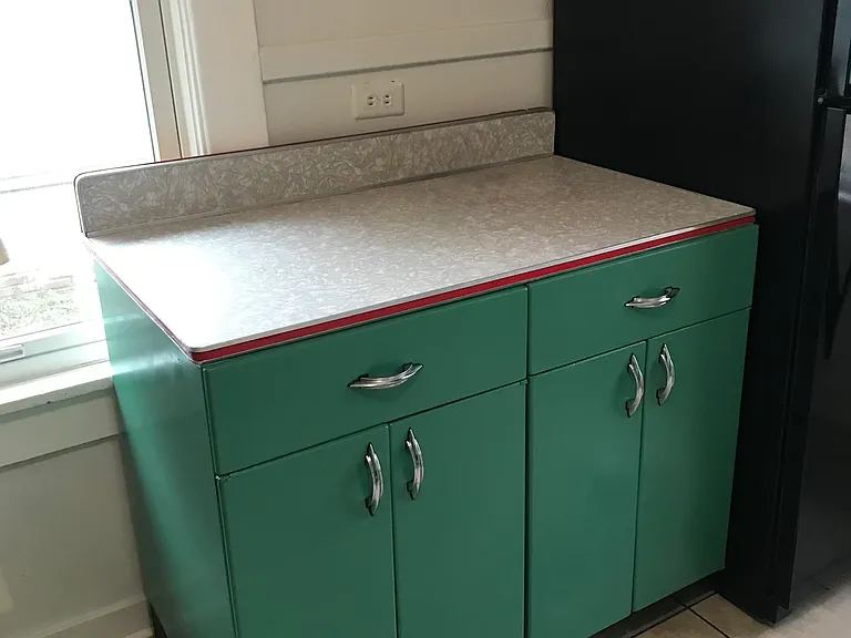 Retro Kitchen piece, fridge replaced 2024 with stainless steel