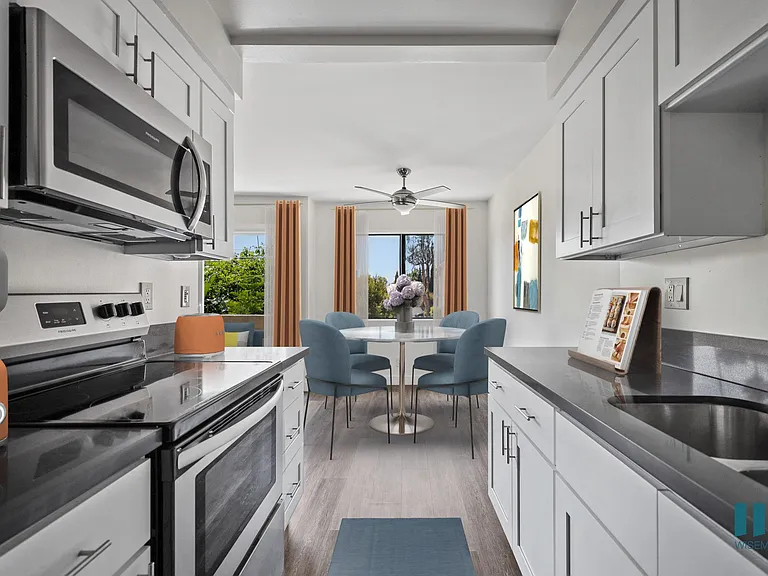 Kitchen with Energy-Efficient Appliances and Ample Cabinet Storage