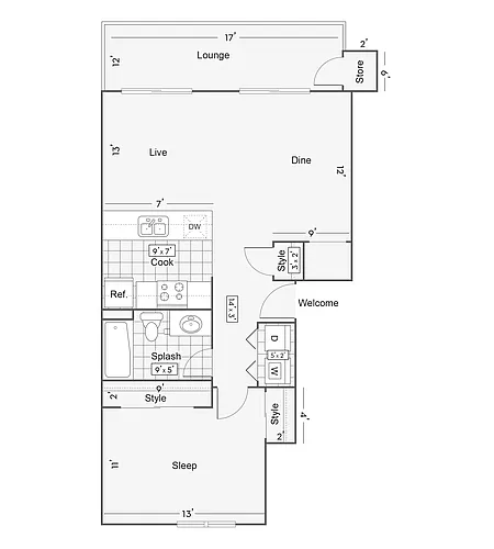 Floor plan 1A