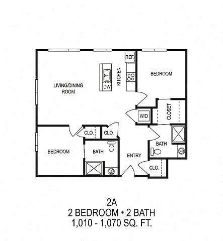 Floor plan Two Bedroom (A - Floor Plan Varies)
