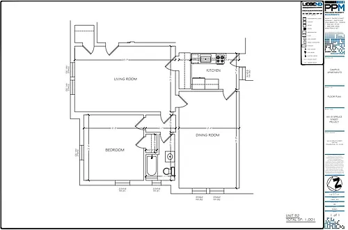 Floor plan 1 Bedroom 1 Bathroom