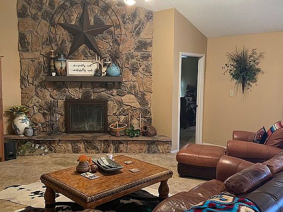 Large Stone Fireplace