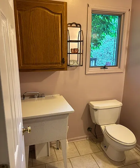 Half bath off the kitchen