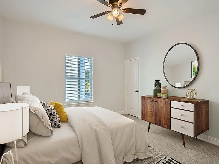 Bedroom 2. This image shows a virtually furnished space. Bedrooms come unfurnished.