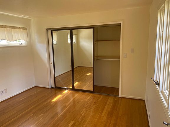 Large bedroom with full room wide closet