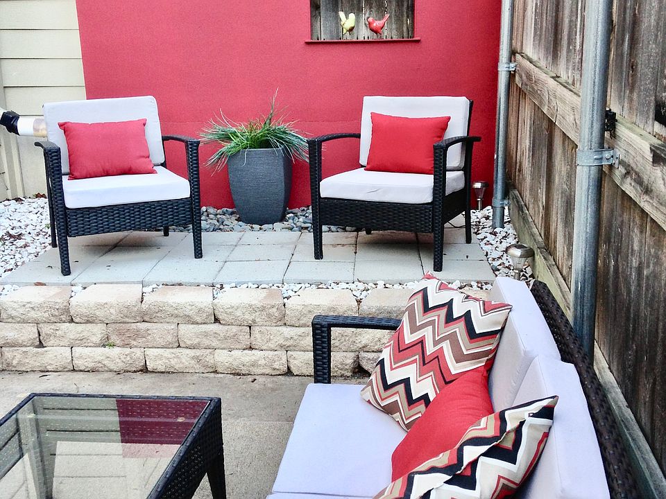 Private back patio