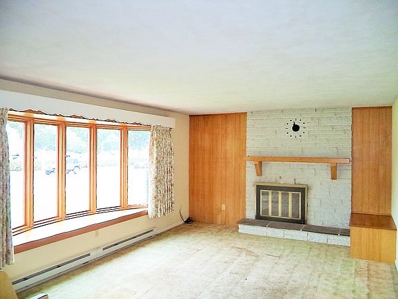 Living room with large bay