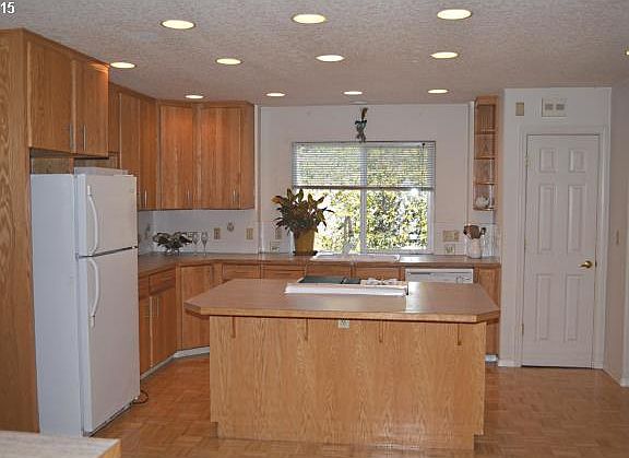 kitchen and island