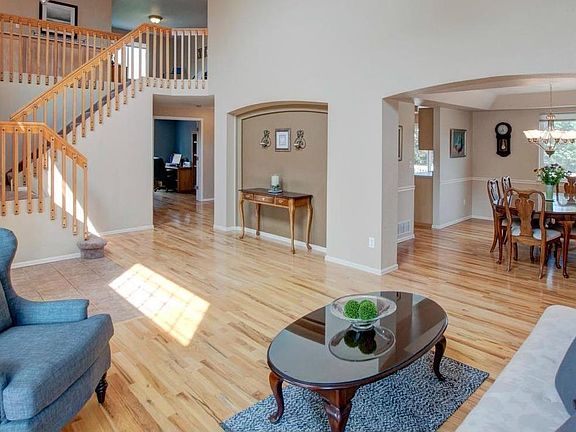 Beautiful hardwood floors extend throughout the main level of the home.